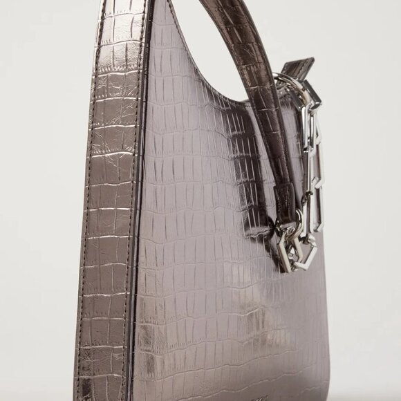 Stine Goya Lexie Shoulder Bag in Silver Metallic - Picture 3 of 12